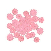 Multicraft Handmade Paper Flowers 32/Pkg-Pink W/Pearl