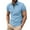 Blue, variant on Mens Golf Shirts Button Down Solid Color Short Sleeve Sleeve Work Clothing