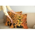 thumbnail image 2 of Ambesonne Fall Throw Pillow Cover 2 Pack, Vivid Autumn Maple Leaves, 20", Orange Yellow Brown, 2 of 5