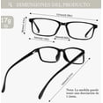 thumbnail image 2 of Lentes Fotocromaticos Anti Luz Azul Unisex Modelo Negro, 2 of 4