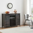 thumbnail image 6 of Acekid 47" Farmhouse Coffee Bar Cabinet with Storage, Wine Bar Cabinet with Sliding Barn Door, Buffet Sideboard Cabinet with 16 Bottle Wine Rack, 6 of 8