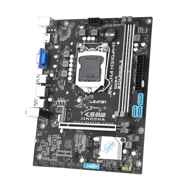 placa base JINGSHA LGA 1151 Intel Socket LGA1151 Procesadores de CPU Placa base de escritorio 2 * DDR4 hasta 32 GB 1 * Ranura PCIE3.0 x16 Placa base para juegos de oficina en casa 3 * SATA3.0 1000 mbp
