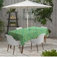 thumbnail image 2 of Vargottam Indoor/OutdoorTablecloth58x120 Inch Rectangle Tablecloth with Umbrella Hole and Zip- Waterproof PatioTableCloths- TableCovers for Backyard RectangularTable- Yellow, 2 of 5