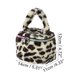 thumbnail image 2 of 1 Pc Bolsa de Maquillaje Portátil de Leopardo para Vacaciones y Viajes de Negocios Beige de Franela, 2 of 3