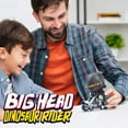thumbnail image 5 of DINOBROS Dinosaur Toy Cars 2 Pack Friction Powered Motorcycle Game T-Rex and Triceratops Monster Dino Toys for Boys Age 3,4,5,6,7 Play Vehicles, 5 of 8