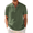 Olive Green, variant on COOFANDY Men Summer Henley Shirts Button Vacation T-Shirt Collarless Casual Shirt