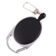 thumbnail image 3 of Llavero retráctil, llavero retráctil, carrete , soporte para tarjeta de identificación con cable de material acero, negro, 3 of 8