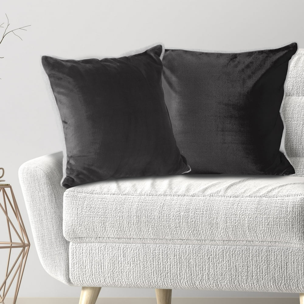 fluffy grey pillow cases