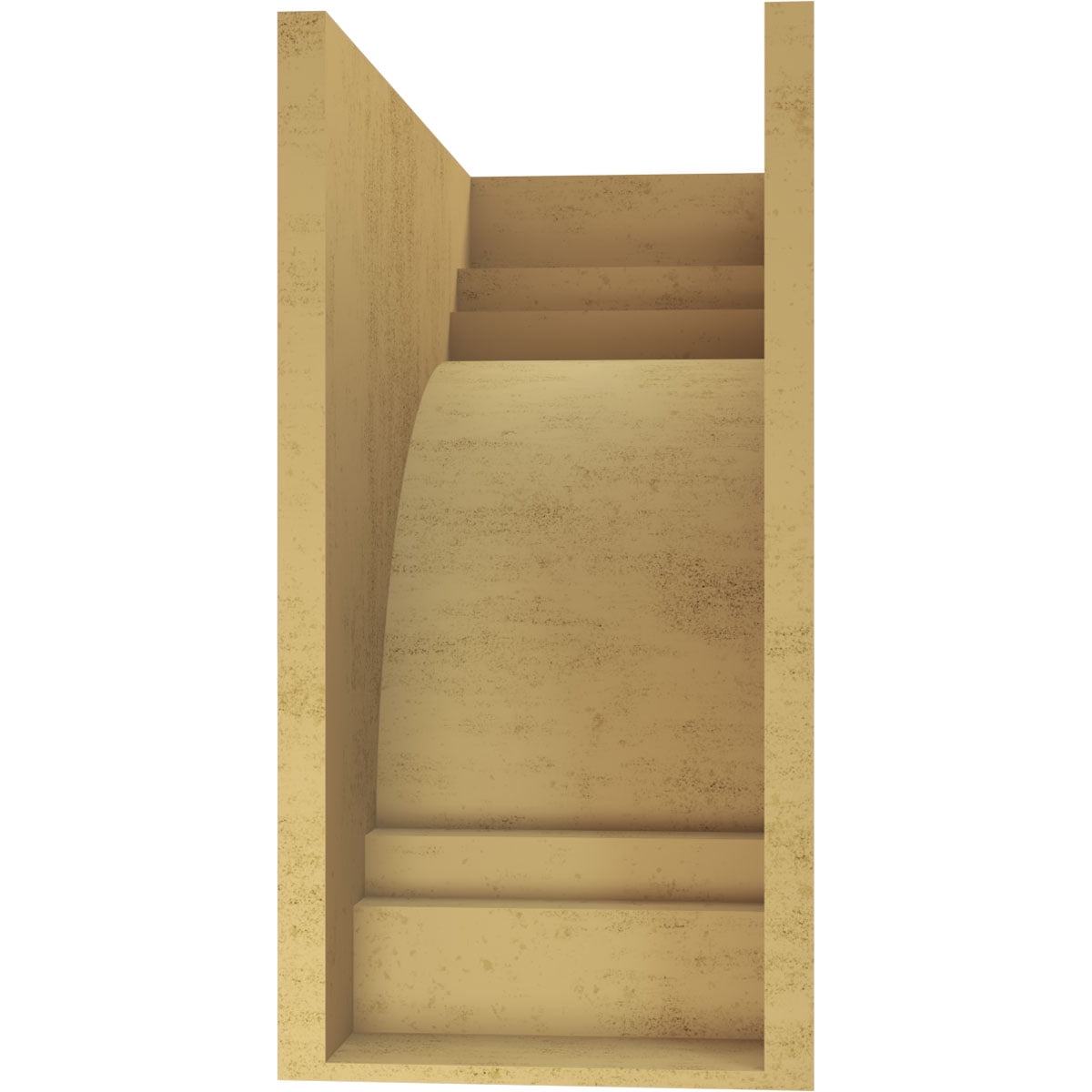 11"W x 22"D x 22"H Classic Pescadero Rough Cedar Woodgrain TimberThane Corbel, Primed Tan