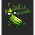 thumbnail image 5 of Cool As A Cucumber Humor Youth Black Long Sleeve Hoodie-XXL, 5 of 6