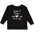 thumbnail image 3 of Inktastic Nana and Papa Love Me Heart Grandchild Boys or Girls Long Sleeve Toddler T-Shirt, 3 of 5