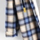 thumbnail image 5 of ICHUANYI Clearance Women's Casual Long Sleeve Plaid Buttoned Curved Hem Hooded Warm Coat Jacket(Blue, XL) ICHUANYI WER2023081402634, 5 of 6