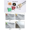 thumbnail image 6 of High Pressure Washer Gun with Extension Rod 5 Different Nozzles 4000 PSI Portable Handheld Car Washer M22 Water Inlet 1/4-inch Nozzle Connection Washing Sprayer for Floor Fence Patio Garden Pet Shower, 6 of 9