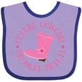 thumbnail image 3 of Inktastic Future Cowgirl Girls Girls Baby Bib, 3 of 4