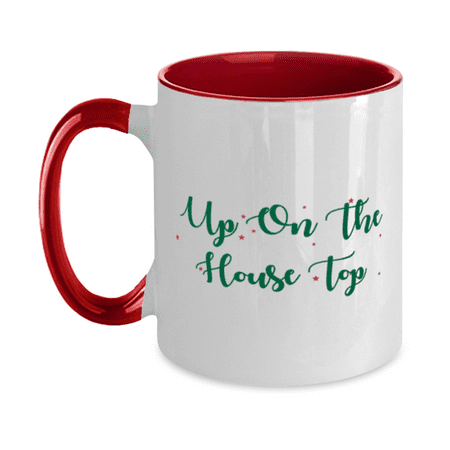

Christmas Mug - Holiday Mug - Up On The House Top - Christmas Gift Idea
