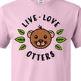 thumbnail image 4 of Inktastic Live Love Otters T-Shirt, 4 of 5