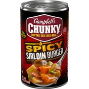 Campbell's Chunky Soup, Spicy Sirloin Burger Soup, 18.8 oz Can