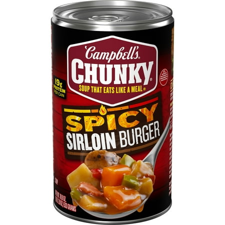 Campbell's Chunky Soup, Spicy Sirloin Burger Soup, 18.8 oz Can