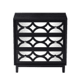 thumbnail image 2 of COZAYH Modern Contemporary Dresser, 3-Drawer Front Mirror Nightstand, for Bedroom, Living Room, Entryway, Black, 2 of 7