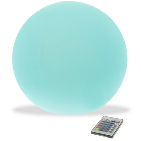 Modern Home LED Glowing Sphere with Infrared Remote Control 16 in