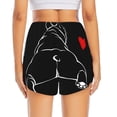 thumbnail image 4 of Goofa Animal Bulldog Printed Women 2 in 1 Running Shorts,Quick Dry Athletic Workout Shorts,High Waisted Athletic Shorts with Liner Pockets-Large, 4 of 9