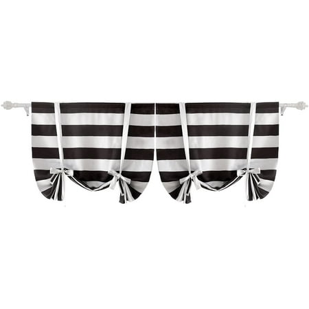 Light Filtering Curtains Pattern Striped Rod Pocket Blocking Short For Small Window 46w X 54l Champagne 2 Panels Canada Light Blocking Curtains Short, Black And White Striped Curtains Short