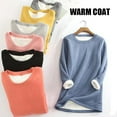 thumbnail image 2 of IKemiter Chandail Doux et Confortable pour Femme pour Mère, Chaud en Molleton, Manches Longues, Col Rond, Haut, Approvisionnement d'Hiver, 2 of 7