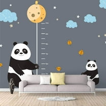IDEA4WALL 4pcs Minimalist Illustration Peel and Stick Wallpaper Removable Wall Murals Large Wall Stickers for Home Decoration, 66"x24"