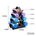 thumbnail image 4 of Soporte para mancuernas Josmimic de 4 niveles en forma de A, metal, 16 x 33 x 43 cm, 4 of 9