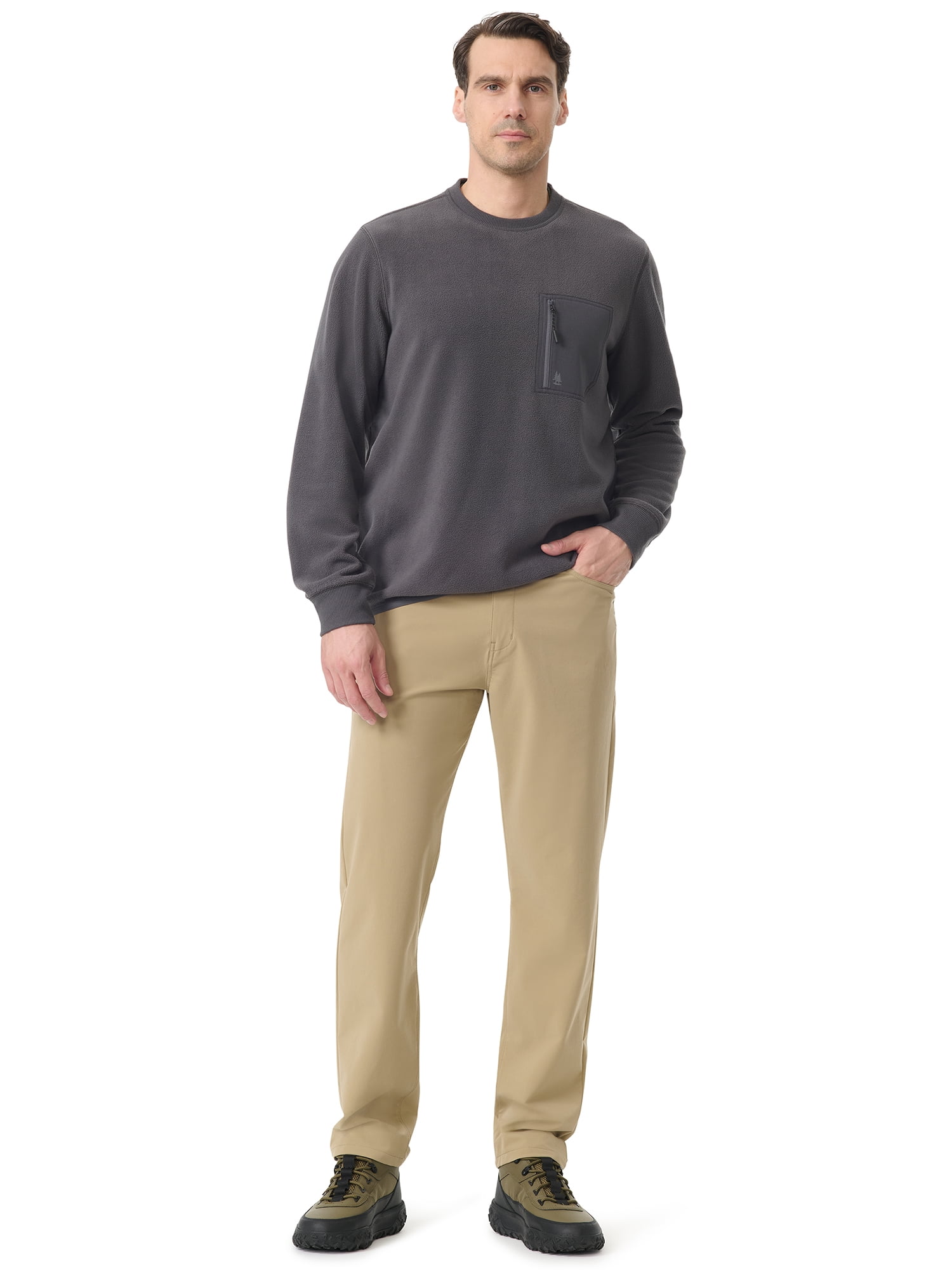 Bass & Co Men's Polar Utility Crew Fleece, Sizes S-3XL