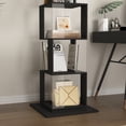 thumbnail image 2 of 6 Tier Rotating Bookshelf, Floor Rack Simple Bookcase  with Acrylic Plate Student Multi-Function Creative Bookshelf for Living Room with Anti-toppling Base, 2 of 12
