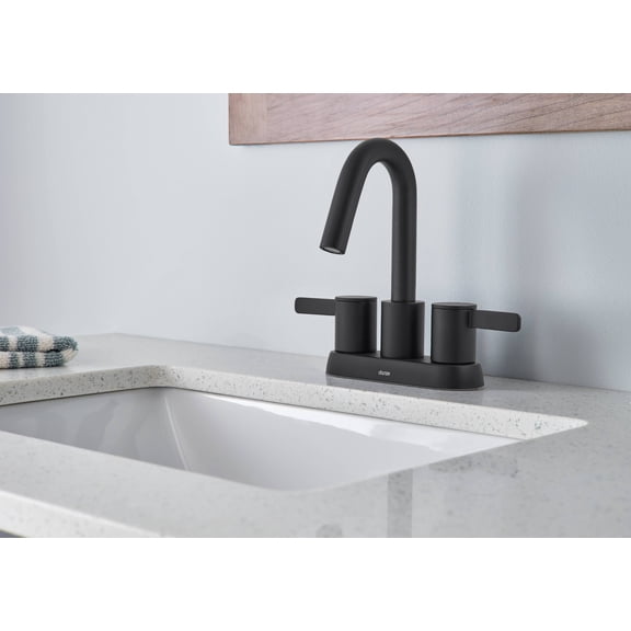 Danze D301130BS Amalfi Centerset Bathroom Faucet, Satin Black