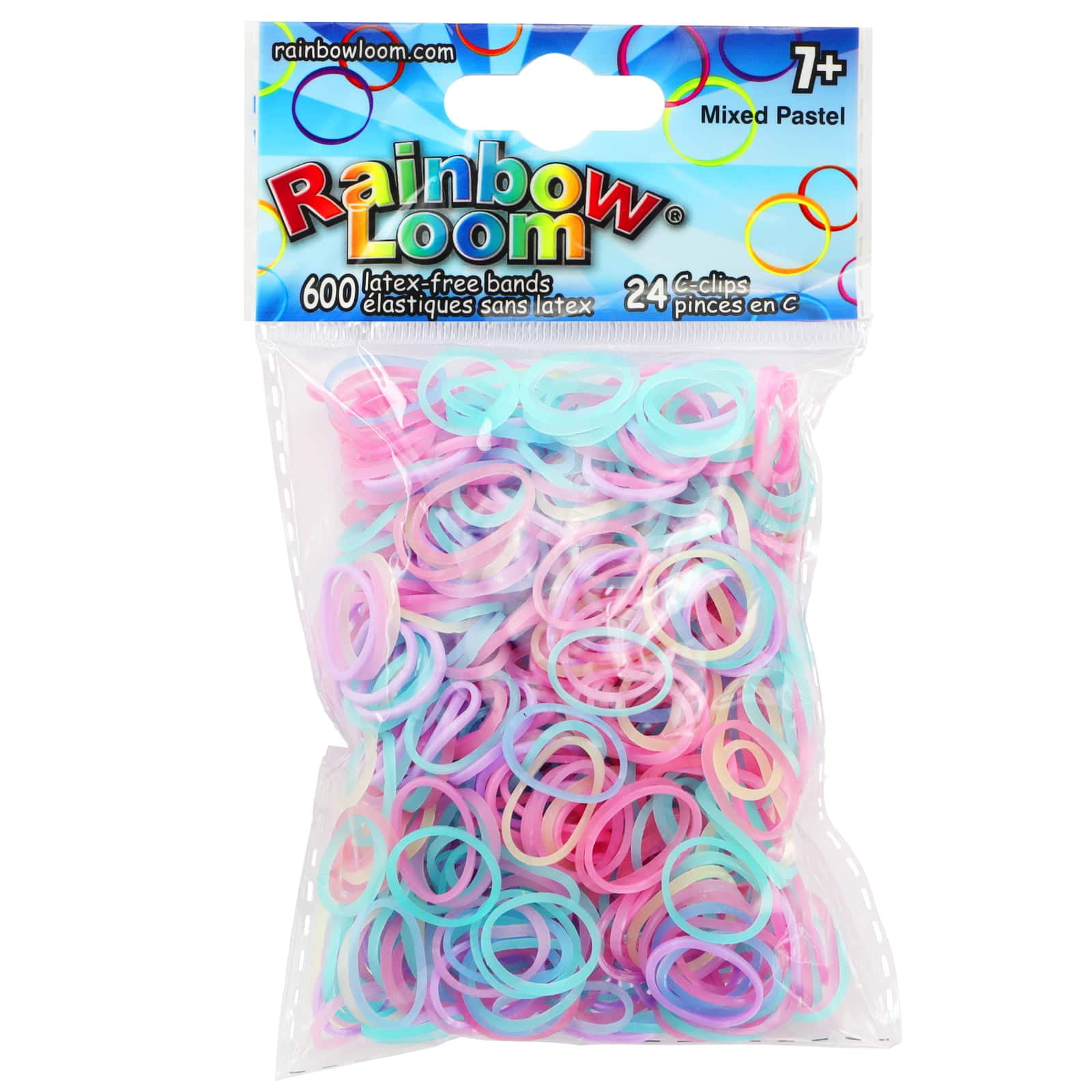 Rainbow Loom Confetti Rubber Bands Mix Small : : Office Products