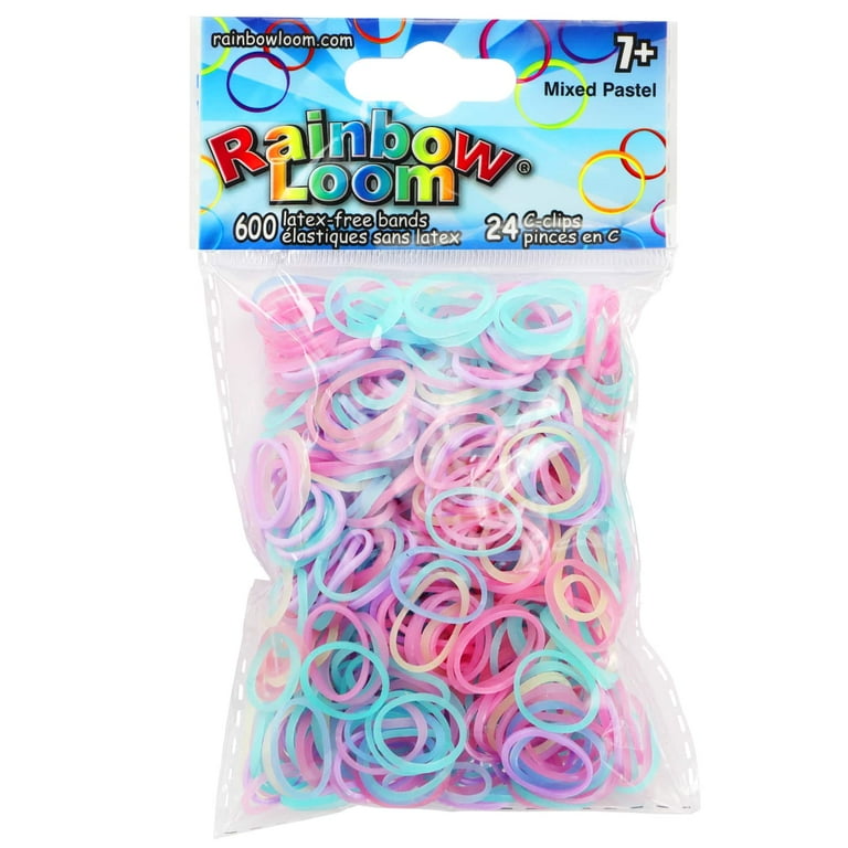 12 Pack Rainbow Loom Pastel Rubber Bands