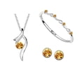 thumbnail image 5 of Xinyolin Bridal Jewelry Set Silver Plated Rhinestone Inlaid Necklace Earrings Bracelet, 5 of 5