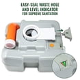 thumbnail image 4 of Hike Crew 20 Gallon Portable Camping Toilet with 1 Flush Tank, 4 of 9