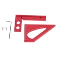 thumbnail image 2 of Angle Ruler 45 90 Degree Angle Aluminum Alloy Miter Protractor Multifunctional Measuring Tool for Woodworking, 2 of 15