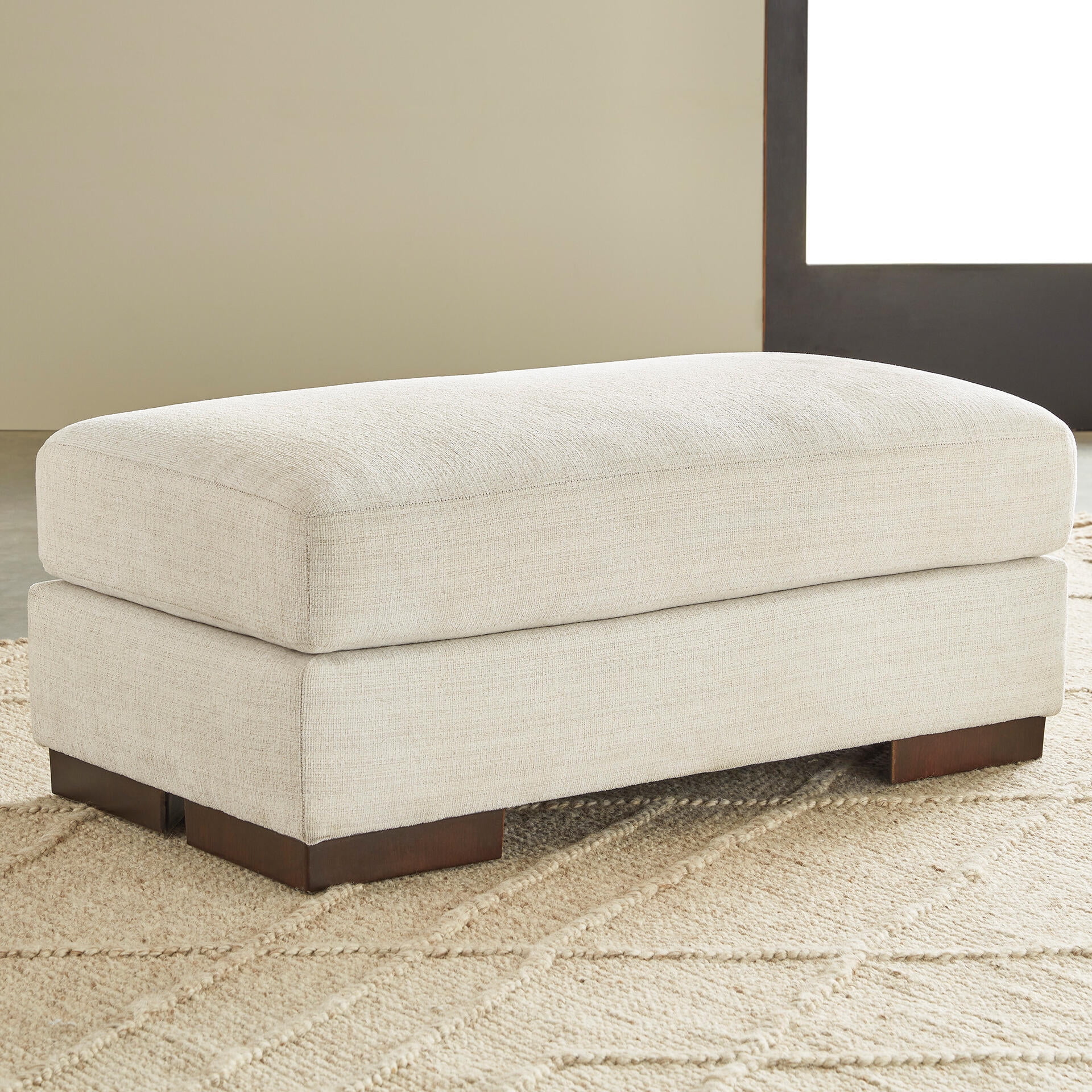 Signature Design by Ashley Contemporary Maggie Ottoman, Birch