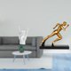 thumbnail image 2 of Escultura De Mano De Corredor Con Gesto De Rock, Figura De Arte Abstracto Moderno, Estatua Creativa De Dedos Para Decoración De Apartamento, Dormitorio, Restaurante O Entrada, 2 of 8