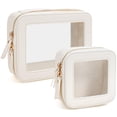 thumbnail image 1 of Set de bolsas de maquillaje FFPaw Travel Clear con cremallera impermeable, 1 of 8