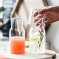 thumbnail image 4 of Billuyoard Jarra de agua de vidrio elegante con tapa, taza fácil de limpiar, idea de regalo, jarra de agua transparente con tapa Cocina y Comedor Una olla + Una taza 360ml, 4 of 6