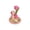 Pink, variant on Hyknon Phone Stand Phone Holder for Desk Office Decor, Hand Crocheted Tulips Flower Shapeunny Phone Stand, Portable Cute Desktop Ornament, Compatible with All Mobile Phones Holder, Purple