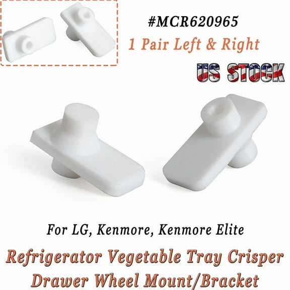 For Lg L&R Refrigerator Vegetable Tray Crisper Drawer Wheel Mount Mcr620965 Us