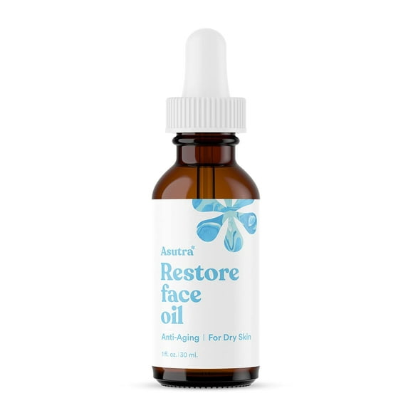 ASUTRA Suero de ácido hialurónico para cara 1 fl oz - Vitamina C y E Aloe Té verde Geranio y aceite de jojoba Suero facial hidratante Cuidado de la piel facial Combate los signos del envejecimiento