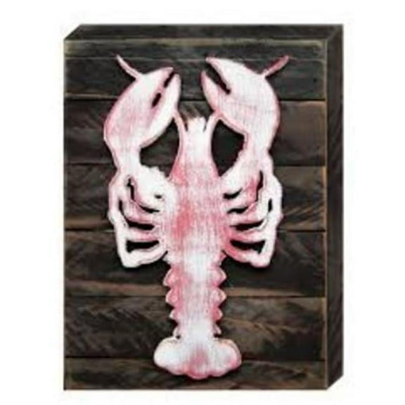 Designocracy 98538-08 Lobster Art on Board Wall Decor