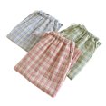 thumbnail image 4 of UYISJ Women's Cotton Pajama Bottoms Lightweight Sleep & Lounge Pants Plaid Sleepwear Long Pj Pants With Pocket Green XXL, 4 of 6