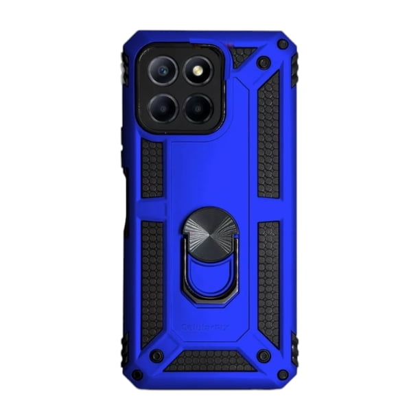 Funda Uso Rudo Cely Vesmir con Anillo Magnético Para Honor X6 Azul Rey Más 2 Micas de cristal
