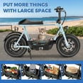thumbnail image 6 of SANOPY 500W Electric Scooters with Seat for Adults, 20mph Top Speed, 25 Miles Max Range, Rugged 16" Air-Filled Tires, Commuting Electric Motorcycle with Large Capacity Basket,UL2272 Certified,Blue, 6 of 8