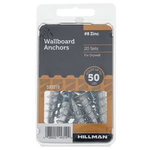 Hillman Drywall Anchor Screws #8 Zinc 20-Pack