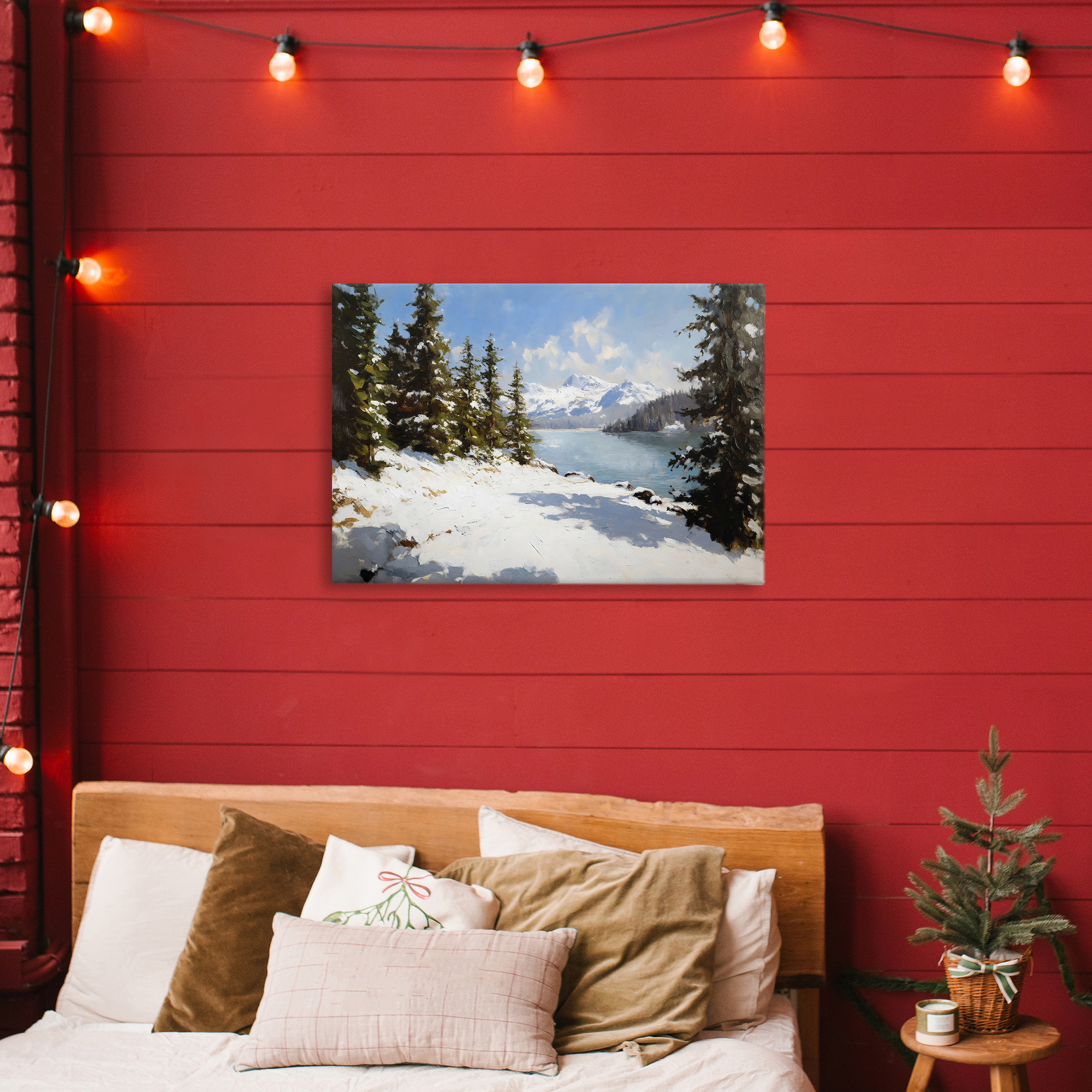 Way Up North Landscape Canvas Wall Art, design by Petal Prints Design